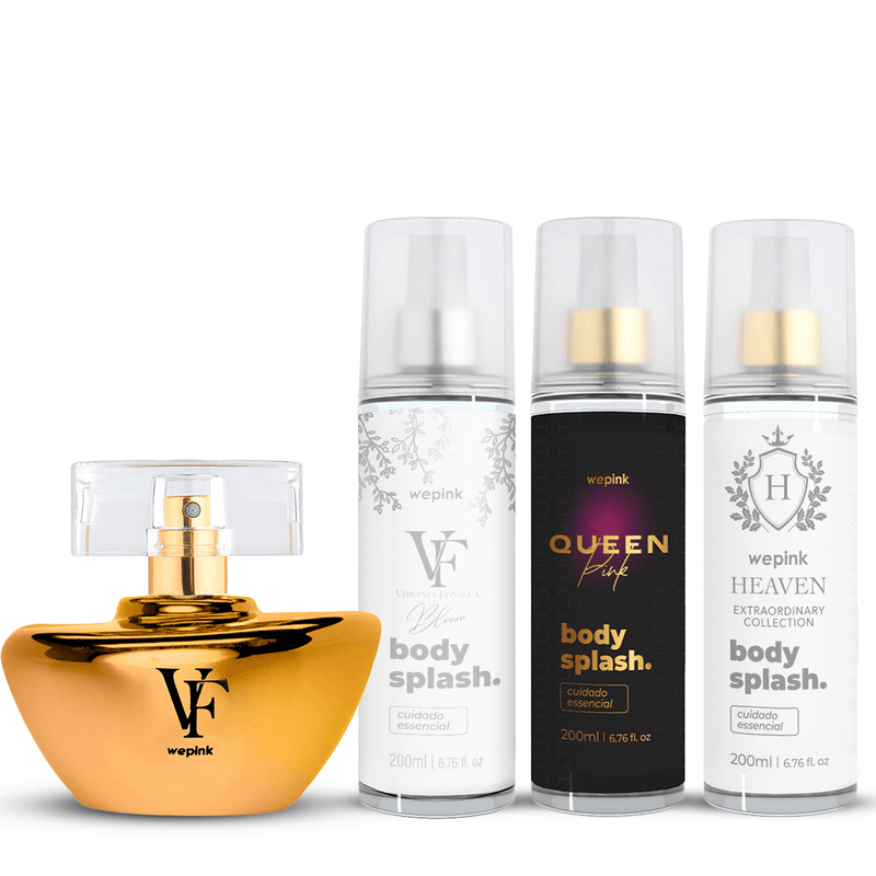 Kit VF Golden + Body Splash Heaven + VF Bloom + Queen Pink - Wepink