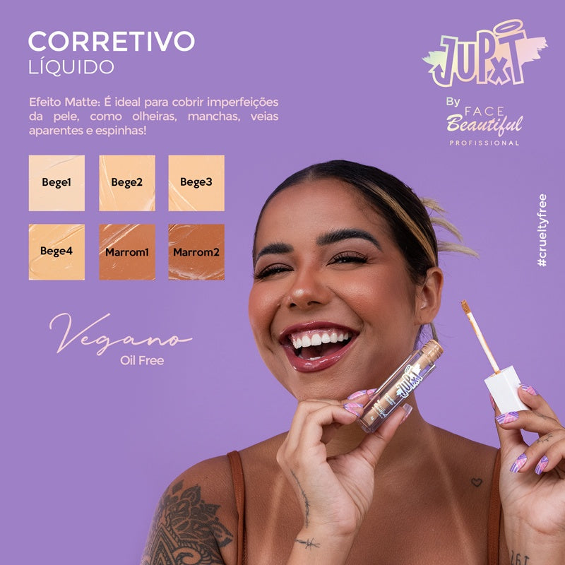 CORRETIVO LÍQUIDO JUPXT - FACE BEAUTIFUL