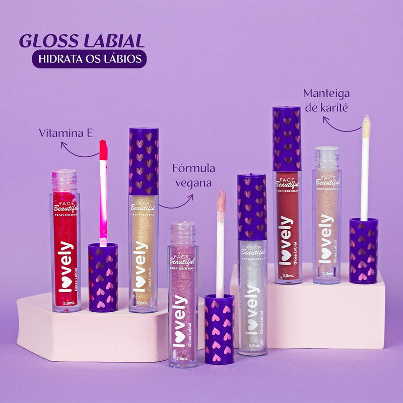 GLOSS LABIAL LOVELY - FACE BEAUTIFUL