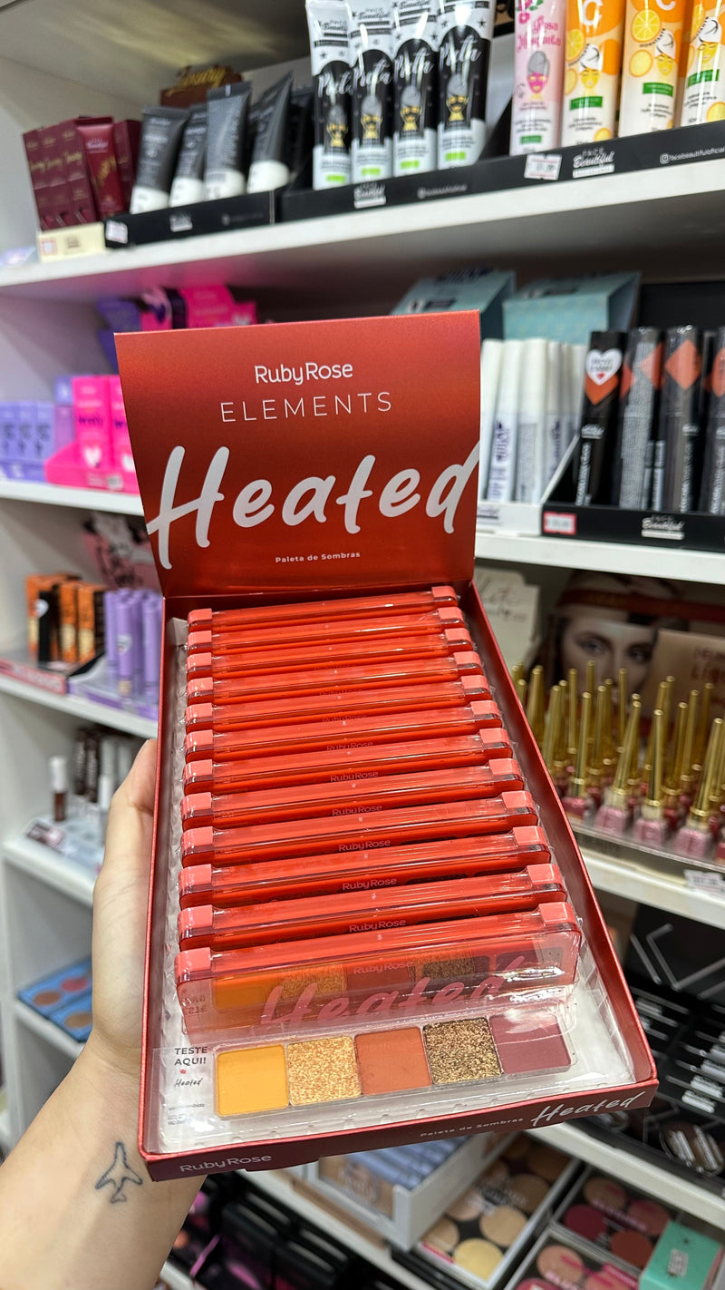 PALETA DE SOMBRAS HEATED - RUBY ROSE
