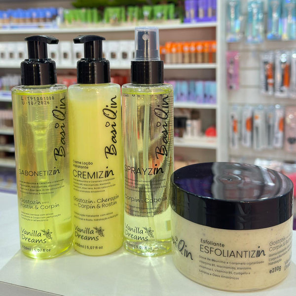 KIT CUIDADO CORPORAL ESFOLIANTE HIDRATANTE BODYSPLASH SABONETE - BASIQIN