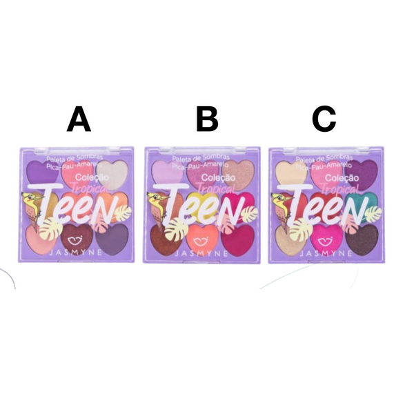 PALETA DE SOMBRAS TEEN - COLEÇÃO TROPICAL - JASMYNE