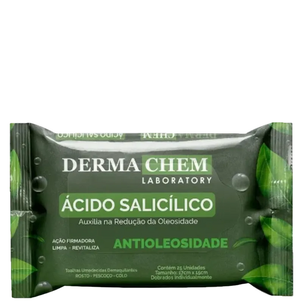 LENÇO DEMAQUILANTE ACÍDO SALICÍLICO - DERMA CHEM