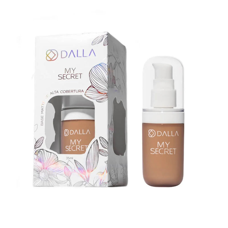 BASE LÍQUIDA DE ALTA COBERTURA MY SECRET - DALLA MAKEUP