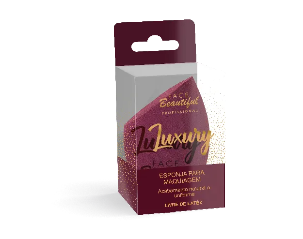 ESPONJA PARA MAQUIAGEM CHANFRADA LUXURY - FACE BEAUTIFUL