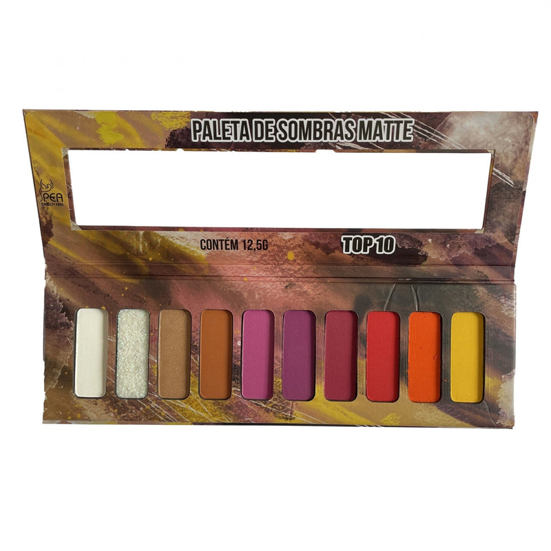 PALETA DE SOMBRAS MATTE TOP 10 - LUDURANA