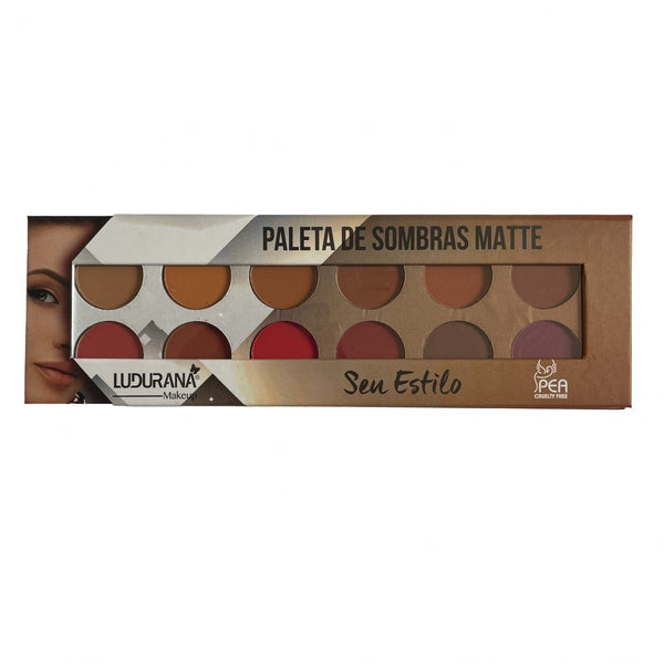 PALETA DE SOMBRAS MATTE SEU ESTILO - LUDURANA