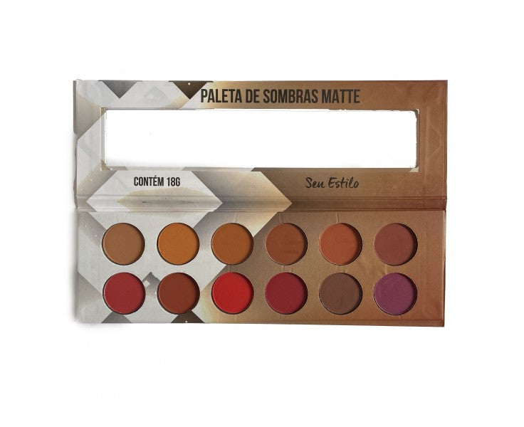 PALETA DE SOMBRAS MATTE SEU ESTILO - LUDURANA